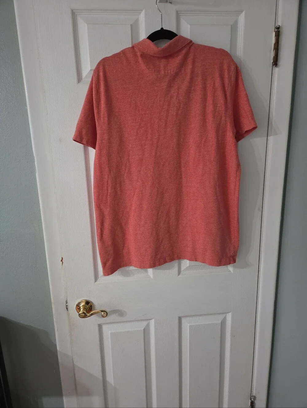 Banana Republic Men's Coral Heather Performance Pique Polo Shirt.  XL